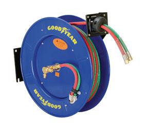 Wholesale Goodyear Dual Hose Compressed Welding Hose Reel Heavy-Duty Steel Construction from china suppliers