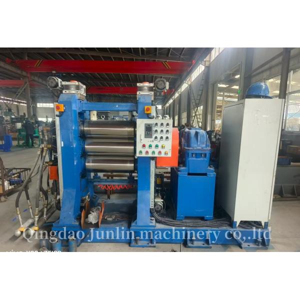 Efficient Adjustable Speed 4 Roll Rubber Calender Machine With Chilled Cast Iron Rolls