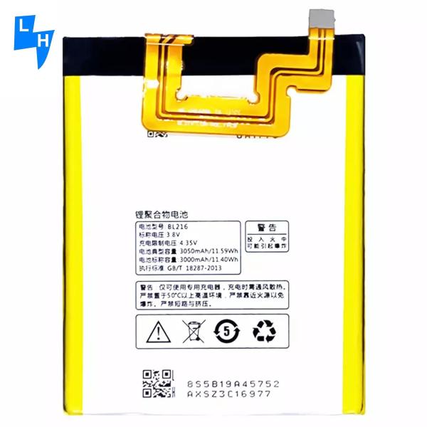 500PCS DOM White BL216 3.8V 10307mAh Vibe Z K6 X910 K910/E Lithium Battery