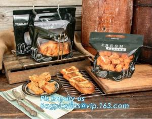 Wholesale Resealable Rotiserrie Chicken pouch Bags, Anti Fog, Grill, Oven, Roasted, Hot meat Bag Packing With Window from china suppliers