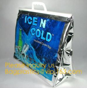Wholesale China supplier custom Aluminium foil insulated thermal lunch cooler bag big ice bag for frozen food and lunch bagease from china suppliers