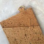 Popular Natural Cork Money Clip Credit Card Holder with Handle