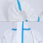 OEM Disposable Protective Coveralls , Dust Proof Disposable White Overalls