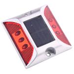 UV PC Solar LED Road Studs CE , 23MM Double Sided Solar Road Markers