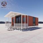 Insulated Collapsible Foldable 20ft Container House Steel Structure