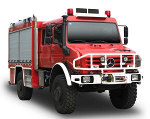 Wholesale 4x4 Unimog Forest Special Fire Truck with Double Cabin and Water Tank from china suppliers