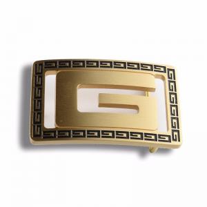 Wholesale Custom Belt Buckle Hardware Clasp Embossed Round Metal Strap from china suppliers