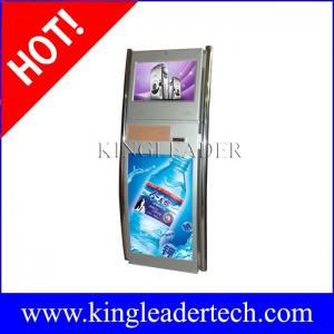 Wholesale Self serve ticketing kiosk with SAW touchscreen and two stainless steel poles from china suppliers