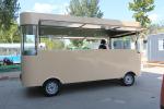 Eye-catching Design Round Corner Cartoon Shape Food Cart for Easy Transportation