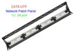 1U 19 Inch UTP Copper Lan Cable 2U CAT5E CAT6 24 48 Port RJ45 Network Patch