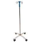 205cm Hospital Iv Infusion Stand Multi Hook Portable Stainless Steel IV Pole
