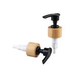 28/410 Bamboo Lotion Dispenser Black White Wooden Soap Dispenser 24/410 Bamboo