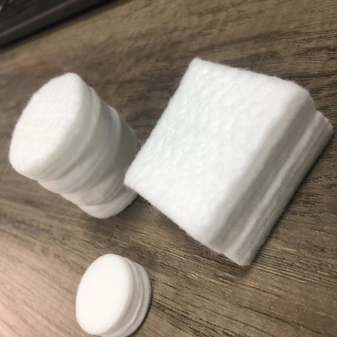 Absorbent Cotton Pad CPAP Filter White Disposable Filter for HIV Tester