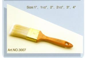 Wholesale Polyester handle pure natural bristle Chinese bristle synthetic mix paint brush No.3007 from china suppliers
