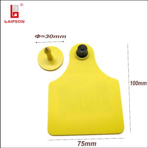 Wholesale 100mm Tamperproof Rfid Uhf Cattle Bovine Ear Tag With 6 Meters Range from china suppliers