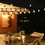 Wedding Garden Party Connectable Festoon Globe Garland With Lamp Luminous