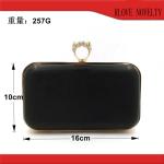 Bag accessory making iron metal part 16*10 cm gold rectangle shape clutch box