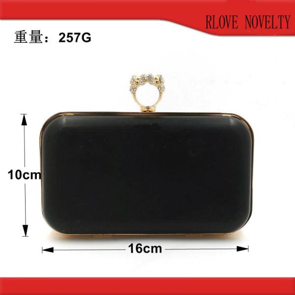 Bag accessory making iron metal part 16*10 cm gold rectangle shape clutch box