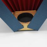 Hot Stamping Luxury Paper Box , Biodegradable Cardboard Wine Box Navy Blue Color