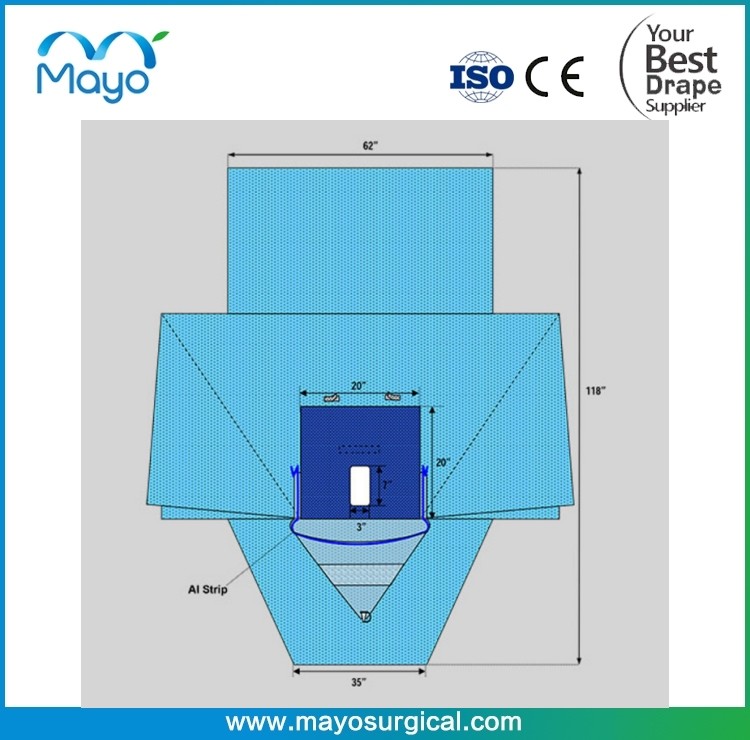Surgical Lithotomy Drape With Fluid Control Pouch Sterile