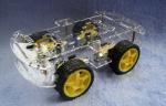 L293D 4wd Drive Robot Smart Car Chassis , Remote Control Car Parts
