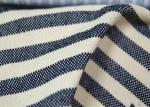 Anti - Static harmless black and white striped fabric Tear - Resistant