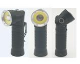 China Functional LED Flashlight 4x4x14cm With Adjustable Pivoting Head Up To 90 on sale