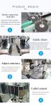 Double Side Sticker Label Applicator Machine For Plastic Glass Bottle Packaging