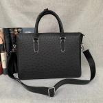 Authentic Exotic Ostrich Skin Men Large Business Briefcase Bag Laptop Case