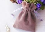 OEM Service Pure Color Velvet Jewellery Pouches Soft Fabric Material