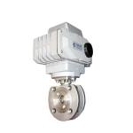 Normal Temperature SS Ball Valve Flange Connection Electric Short Ball Valve
