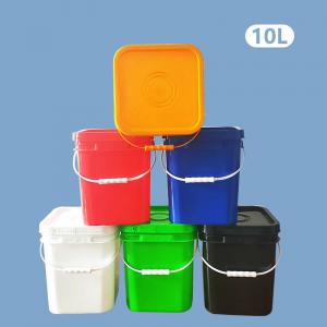 Wholesale 10L Square HDPE Plastic Container For Dry Goods Packing Liquid Storage from china suppliers