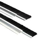 Black Nylon Bristles Metal Back Strip Brush Industrial