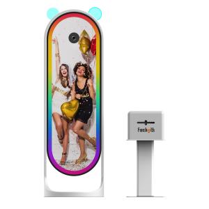 Wholesale Mirror Interactive Wedding Photo Booth Machine Selfie Magic Mirror Photo Booth With Camera Printer from china suppliers