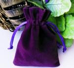 Jewelry Storage Velvet Drawstring Bags Promotional Light Grey Shock Resistance