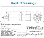 Faradyi Customized 86 brushless Bldc Dc Motor+90 planetary Geared Motor For