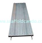 Galvanized scaffolding steel plank with 43mm 43.5mm hook, steel catwalk match