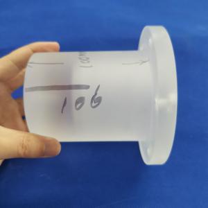Wholesale Heating Quartz Glass Tube Flange Sio2 2.2g/Cm3 High Purity Morse 6.5 from china suppliers