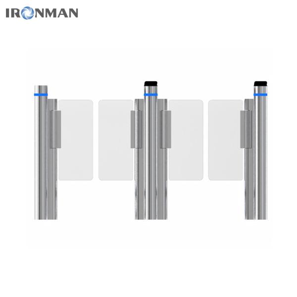 Speed Gate Turnstile with 10mm Acrylic, Swing Turnstile For Hospitals / Hotels