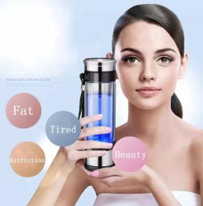 Wholesale 350ml portable 5vusb rechargeable water electrolytic ionizer high concentration hydrogen-rich water generator from china suppliers