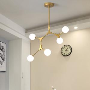 Wholesale Detachable Pole Glass Pendant Lamps G9 Milk Glass Chandelier Branch Type from china suppliers