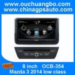 Ouchuangbo S100 Platform Car Navigation System for Mazda 3 2014 (Low class) DVD