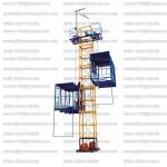 Mini Material Elevator Lifting 2tons Load Capacity SS100/100 Double Cage