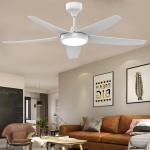 American LED Light Hanging Fan Lamp Simple Chandelier Living Room New Inverter