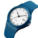 Minimalist Slim Band Quartz Movement PU Plastic Lady Watch 1449