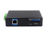 Industrial Fiber Media Converter 10/100/1000M with 2 RJ45 port Singlemode SMF