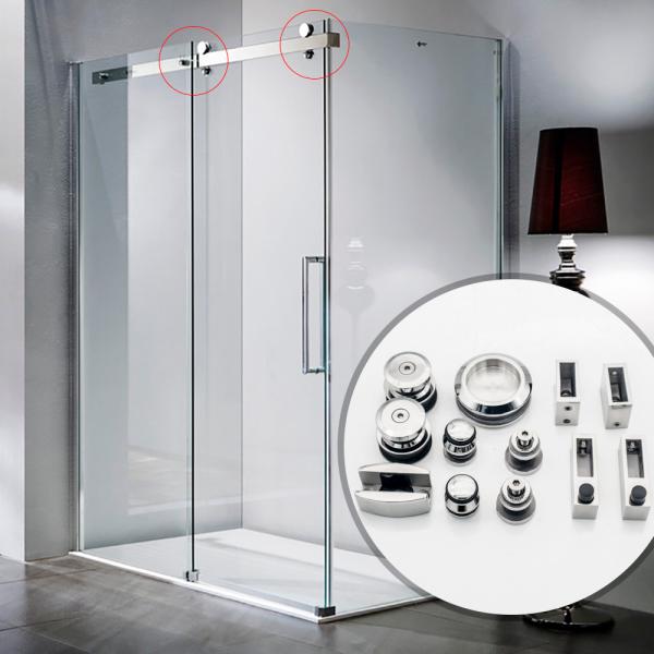 Stainless Steel Frameless Shower Fittings Glass Sliding Door Kit with 12MM Glass