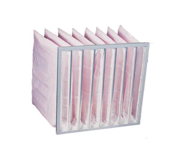 Mid Efficiency Synthetic Fiber Pocket Bag Filter , HVAC F5 F6 F7 F8 F9 Dust