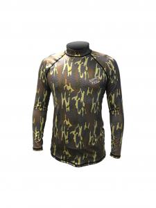 China Men'S UPF 50+ Long Sleeve Surf Rash Guard Swim Shirt Sublimation Printing on sale
