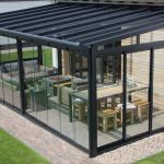 Polygon Roof Molding Customizable Free Standing Sunroom With Double Glazed Glass